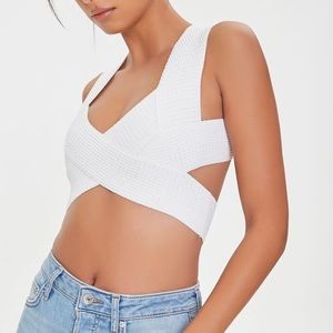 Crisscross cropped top